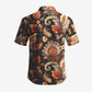 2026 Custom Short Sleeve Stand Collar Casual Shirt Men Slim Fit Summer Floral Printed Eco-Friendly UV Protection Hawaiian Shirt