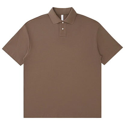 OEM/ODM Heavy Quality 275g 100% Cotton Casual Style Polo Shirt Casual Lapel Short Sleeve POLO Shirt for Men