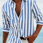 2026 Men's Casual Digital Printing Contrast Color Lapel Collar Cardigan Polyester Machine Washable Men’s Shirts