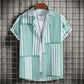 Abstract Art Men's Shirt | Minimalist Brush Stroke Short Sleeve Shirts