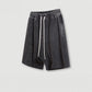 410 Grams 100% Cotton Custom Logo Fashion Brand Retro High Street Loose Edge Shorts Summer Casual Sports Washed Shorts for Men