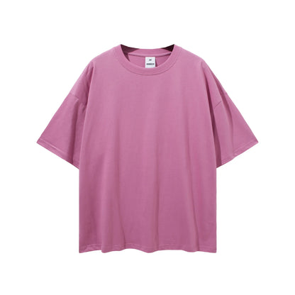 New Style Old Vintage 100% Cotton Quick Dry Anti-Wrinkle Eco-Friendly Loose Street Short-sleevedMen Fashion Brand T-Shirt