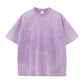 100% Cotton 230G Vintage Snowflake Point Solid Color T-Shirts for Men/Women Short Sleeve Washed Street Hip Hop Tshirts
