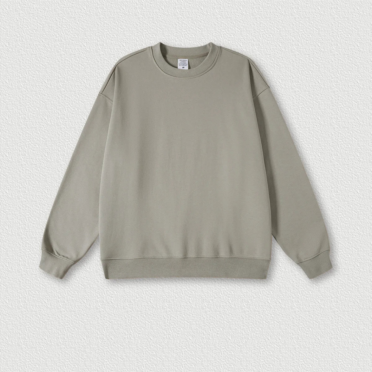 440G Cotton Polyester Custom Logo Heavy Sweatshirt Suit Earth-color Loose Hooded Fashion Sweatshirt Pullover Men's Sets
