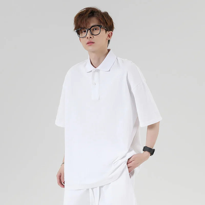 OEM/ODM Heavy Quality 275g 100% Cotton Casual Style Polo Shirt Casual Lapel Short Sleeve POLO Shirt for Men