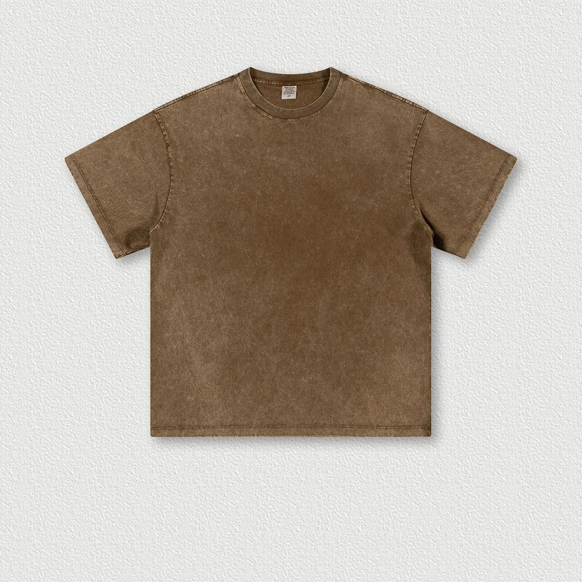 260G Custom Logo Heavyweight 100% Cotton Washing T-shirt Retro Trendy Brand Teenager Loose Blanks T-shirt for Men