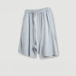 410G 100% Cotton Custom Logo Fashion Brand Retro High Street Loose Edge Shorts Summer Casual  Men's Sports Washed Shorts