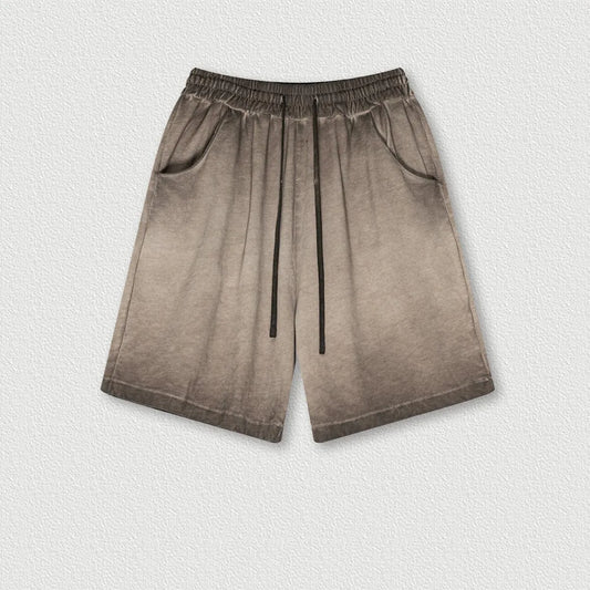 310G Custom Logo Heavyweight Drawstring Casual Sports Shorts Trendy Brand Retro Back Bottom Five-point Shorts