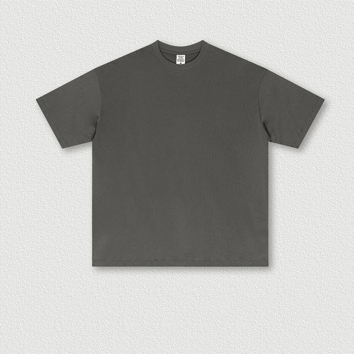 180 Gram Custom Logo American Low-shrinkage High-quality Fashion Brand Shoulder Drop Color Short-sleeved T-shirt for Men