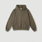 440G Cotton Polyester Custom Logo Heavy Sweatshirt Suit Earth-color Loose Hooded Fashion Sweatshirt Pullover Men's Sets