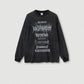 270G 100% Cotton Washed Custom Logo American Street Buyer Shop Loose Washed High Quality Long Sleeve T-shirt Men