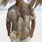 2026 Summer New Hawaiian Floral 3D Digital Printed Polyester Casual Loose Fit Youth Pop Turn-down Collar Men's Shirt