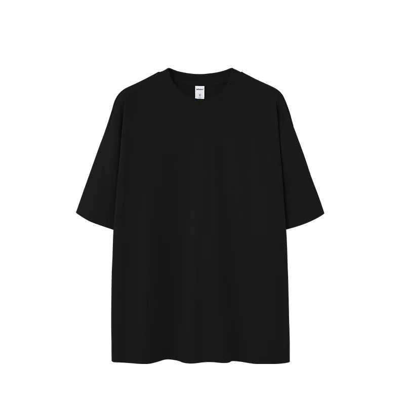 2026 Spring Summer Collection Heavy 260G Fashion Brand T-Shirts Casual Sorona Loose Drop Shoulder Short Sleeves Knitted