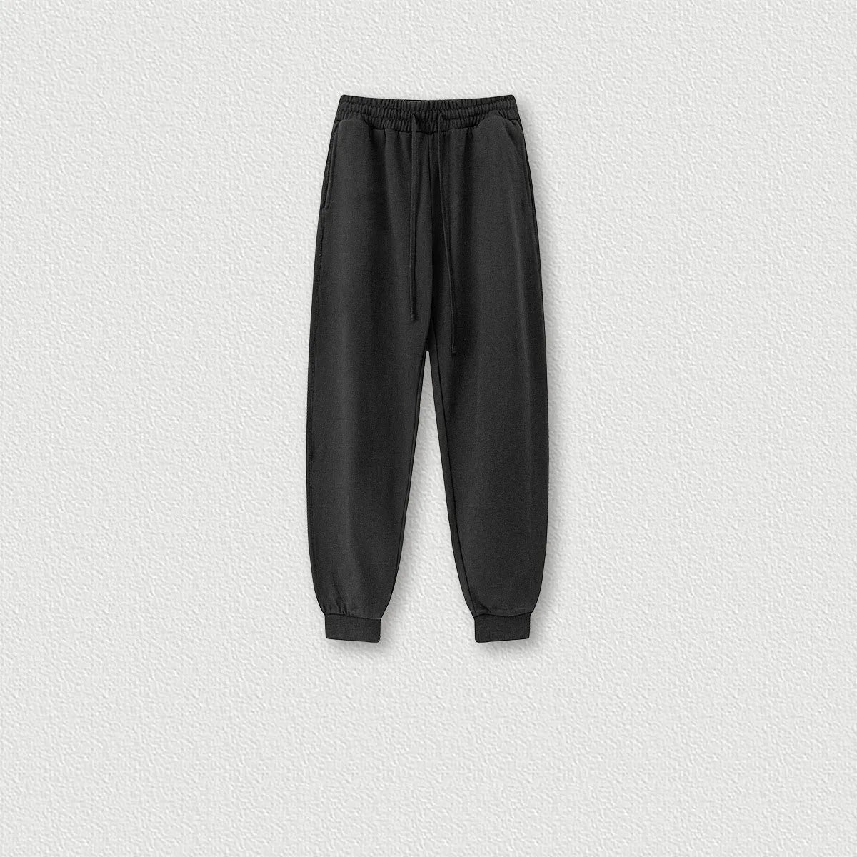 440G High Quality Heavyweight Custom Logo Basic Solid Color Heavy Trendy Casual Sweatshirt Suit Sports Pants Hoodie