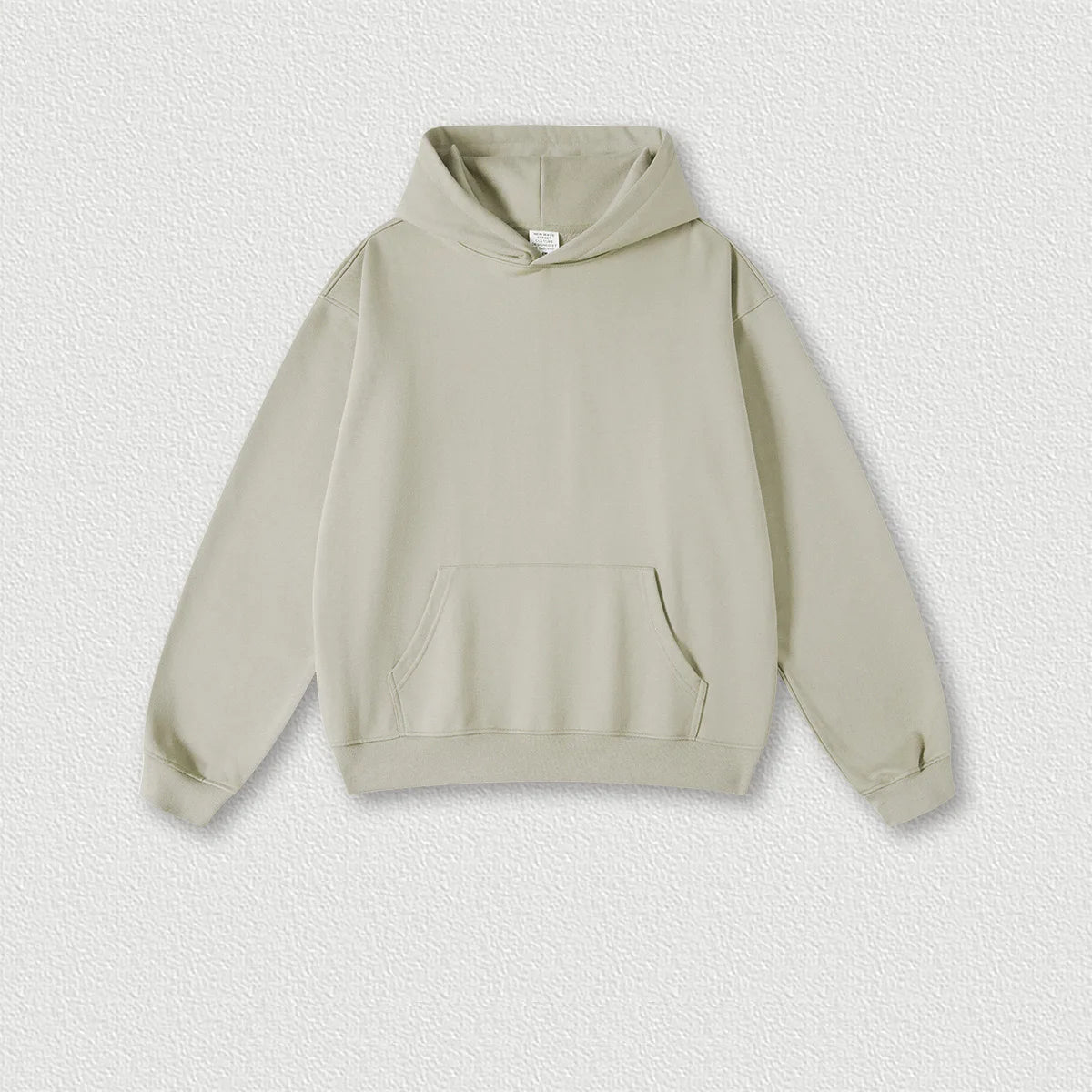 440G Cotton Polyester Custom Logo Heavy Sweatshirt Suit Earth-color Loose Hooded Fashion Sweatshirt Pullover Men's Sets