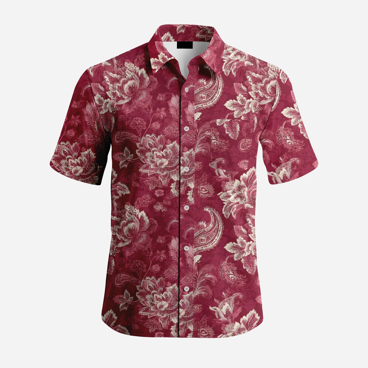 Summer Hawaiian Casual Beach Shirt Trendy Short-sleeved Printed Shirt Casual Style Loose Ruffian Handsome Vacation Shirts