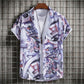 Abstract Art Men's Shirt | Minimalist Brush Stroke Short Sleeve Shirts