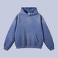 OEM/ODM Custom Logo 375g Autumn Winter American Loose Wash Water Make Fleece Hooded Sweater Solid Color Hoodie
