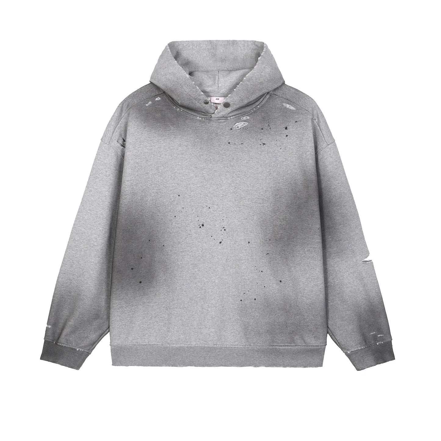 Men's Hooded Pullover Fleece Jacket Polyester/Cotton 465g Digital Printing Streetwear Style Loose Fit Hoodies