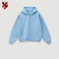 345G Custom Logo Heavyweight Men's Casual Hoodie Velvet Hooded Cardigan Sweatshirt Suit Men's  Plus Size Trendy Hoodie