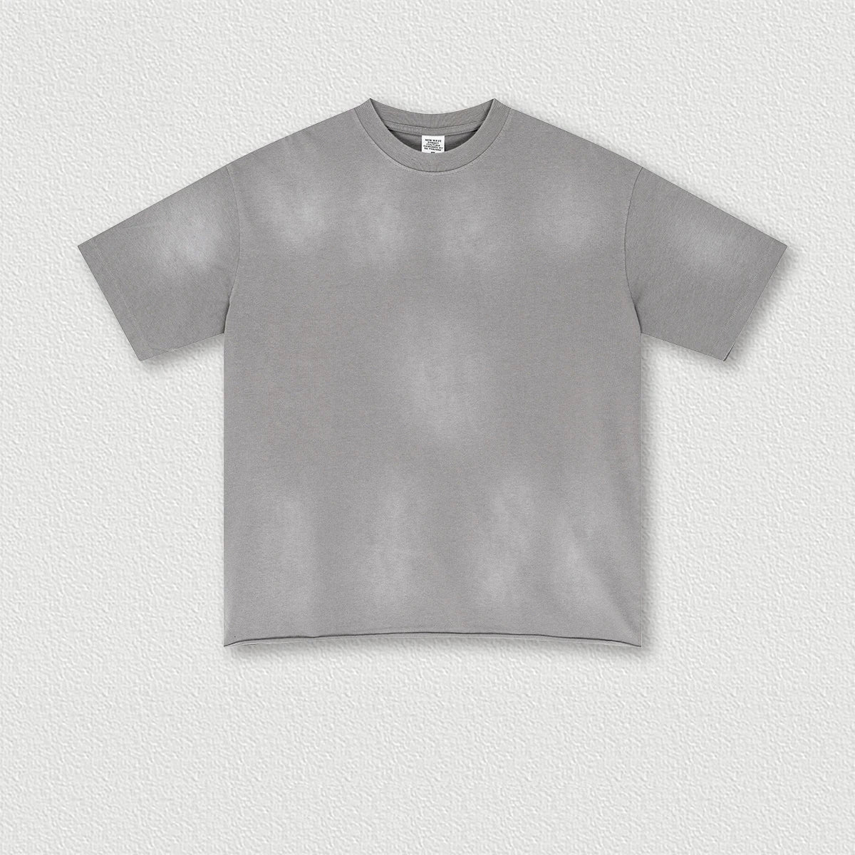 285 Grams 100% Cotton Heavy Weight Plain-patterned Shoulder-loose Rolled-up Short-sleeved Monkey Washed Oversize TShirt