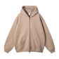 Men Hoodie Double-ended Zipper Pullover High Quality Blank Zip up Hoodies Fleece Cotton 350g Mens Hooded Jacket