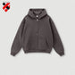 345G Custom Logo Heavyweight Men's Casual Hoodie Velvet Hooded Cardigan Sweatshirt Suit Men's  Plus Size Trendy Hoodie