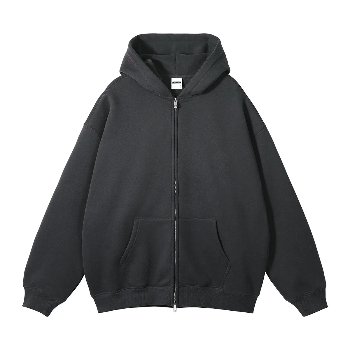Men Hoodie Double-ended Zipper Pullover High Quality Blank Zip up Hoodies Fleece Cotton 350g Mens Hooded Jacket