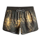 Custom Logo Men's Breathable Swim Shorts Relaxing Mid Waist Hot Shorts Drawstring Closure for Pool Beach Shorts