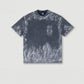 260 Grams 100% Cotton Heavy Weight Summer Retro Nostalgic Round Neck T-shirt Loose Short-sleeved Washed T-shirt for Men