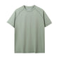 Stock Breathable Quick Dry Anti-UV O-Neck Pullover Knitted Size Loose Fit Short Sleeve Solid Color Casual Sports Style Men