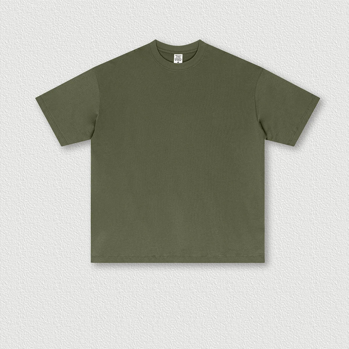 180 Gram Custom Logo American Low-shrinkage High-quality Fashion Brand Shoulder Drop Color Short-sleeved T-shirt for Men
