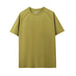 Stock Breathable Quick Dry Anti-UV O-Neck Pullover Knitted Size Loose Fit Short Sleeve Solid Color Casual Sports Style Men