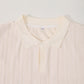 Classic Textured Polo Shirt in Cream , Cable-Knit Collar Golf Shirts