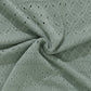 Men's Light Green Polo Shirt with Diamond Floral Pattern