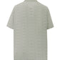 Intricate Jacquard Polo Shirt for Men: Diamond & Floral Pattern Golf Top