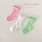 Kids Socks Lace Baby Girls Socks color Vertical Strip Princess Mesh Socks 1379