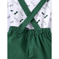 JOYSHOP Toddler Baby Boy Clothes Short Sleeve Beard Print Romper Top Shorts Overalls Set Baby Boy Summer Outfits Green 193449-3