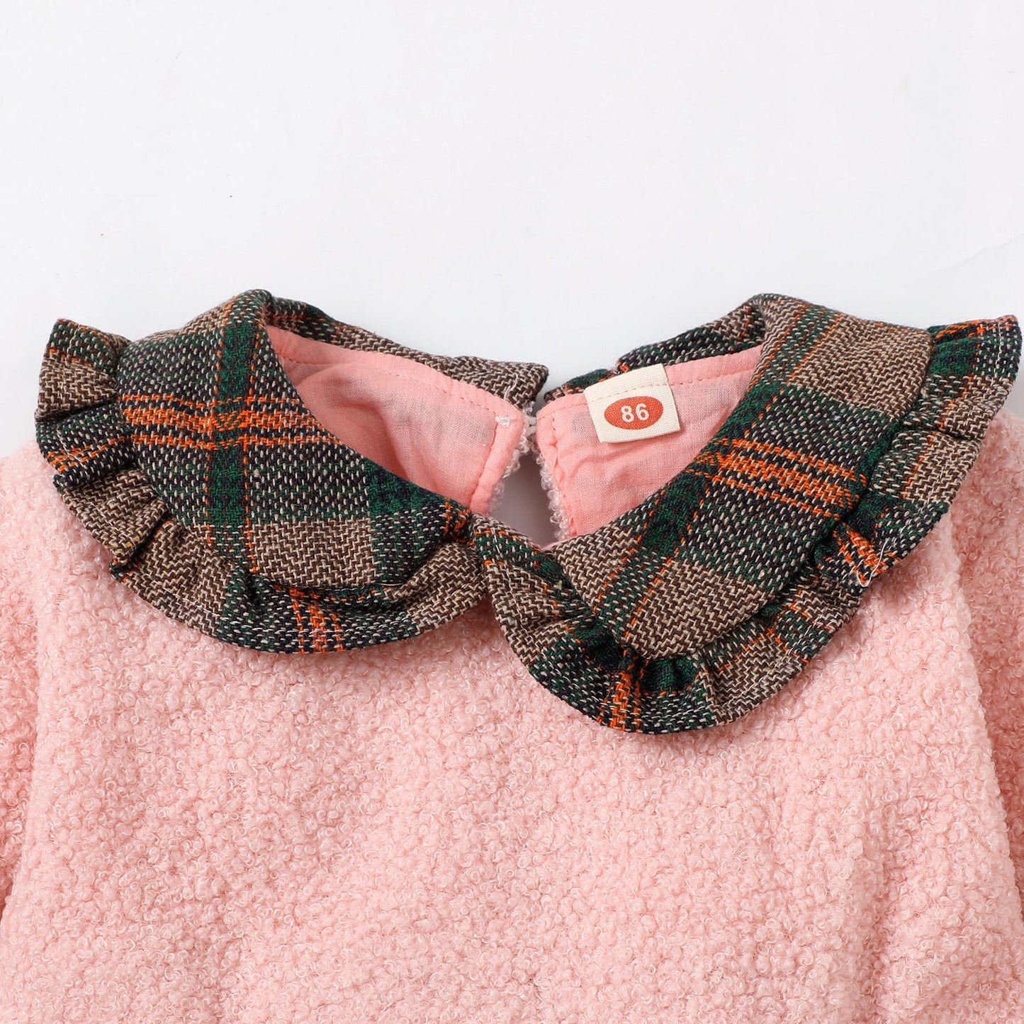 Kid Clothes Girl Clothes Doll Collar Plaid Dress 200953