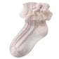 Kids Fashion  Girls Socks Double Lace Socks Princess Dancing baby Cotton Socks A23