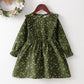 Baby Clothes Baby Girl Floral Corduroy Long Sleeved Dress 12108520