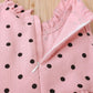 Toddler Baby Girls Clothes Baby Girls Dress Sleeveless Ruffle Collar Polka Dots Dress Girls Summer Dress Pink YC2003060
