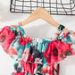 Baby Clothes Baby Girl Red Sling Chiffon Dress HA20320A