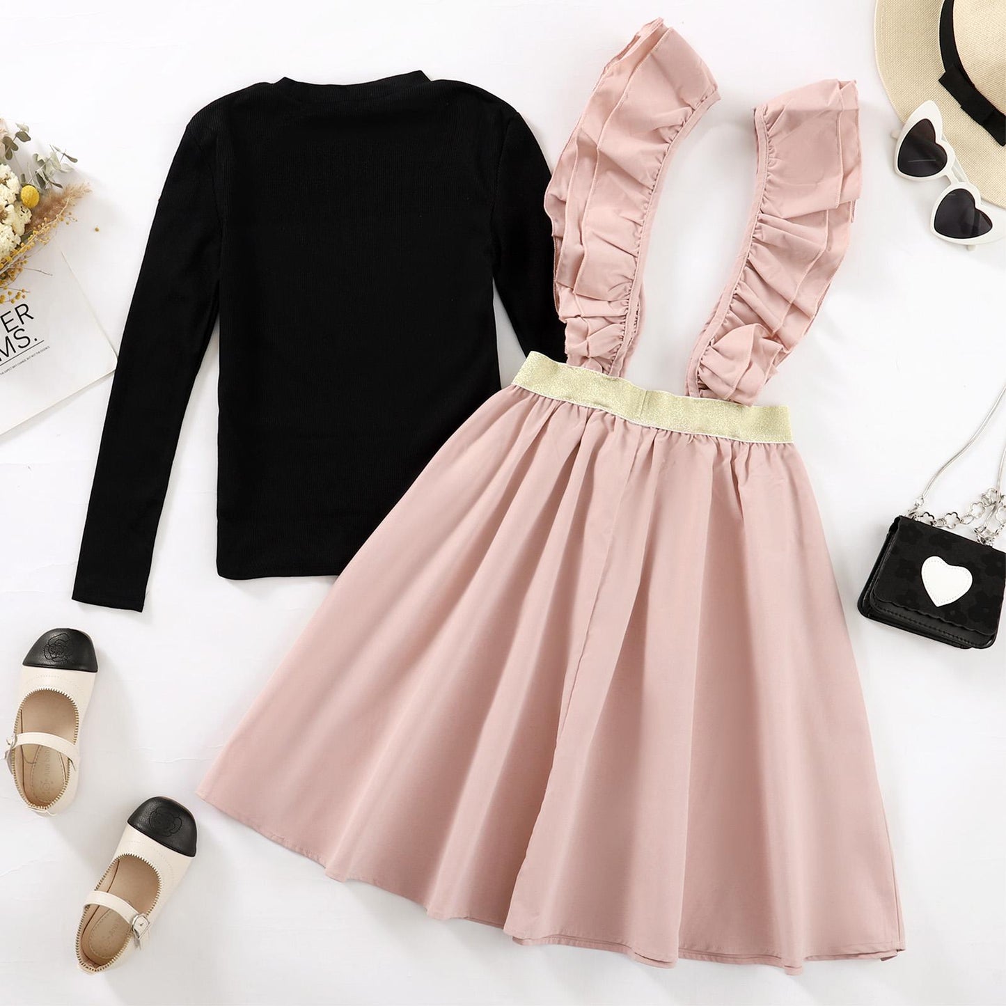 Kid Clothes Girl Clothes Princess Style Long Sleeve&Shirt JIT7778312