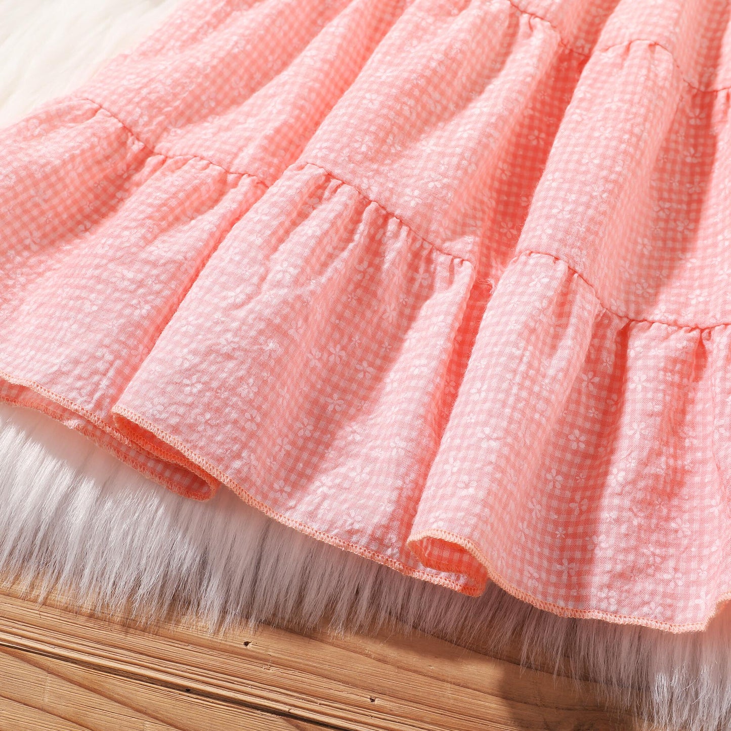 Toddler Baby Girl Clothes Baby Girl Dress Sleeveless Suspender Dress Girls Summer Dress Pink 193270