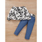 Toddler Baby Girls Clothes Baby Girls 2PCS Outfits Long Sleeve Floral Tops Pants Set Baby Girls Fall Clothes Set Blue 12106311