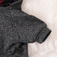 Pet Dog and Cat Clothes Pet Fashion Hoodie with Pockets Grey Plaid HA32107752