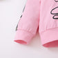 Baby Clothes Baby Outfits Text Print Hoodie Pants 2PCS Black Suit MIO32109001