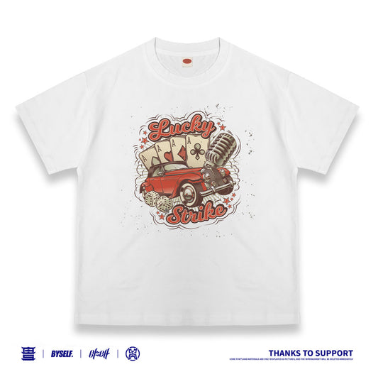 Customized T-shirt Ice Cotton, Matching Outfits, Retro car pattern, Child and adult sizes, Whatever Design You Want220714