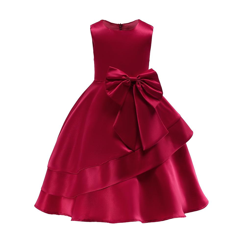 Girls' Performance Costumes Mid-length Children's Girls Dress Princess Dress 2054